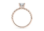 Ascot Solitaire Rose Gold 18k Cushion Engagement Ring