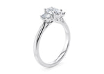 Venice Trilogy White Gold 18k Oval Engagement Ring