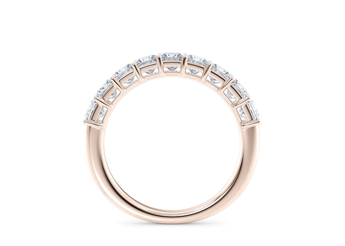 Regent Princess Half Rose Gold 18k Natural Eternity Ring