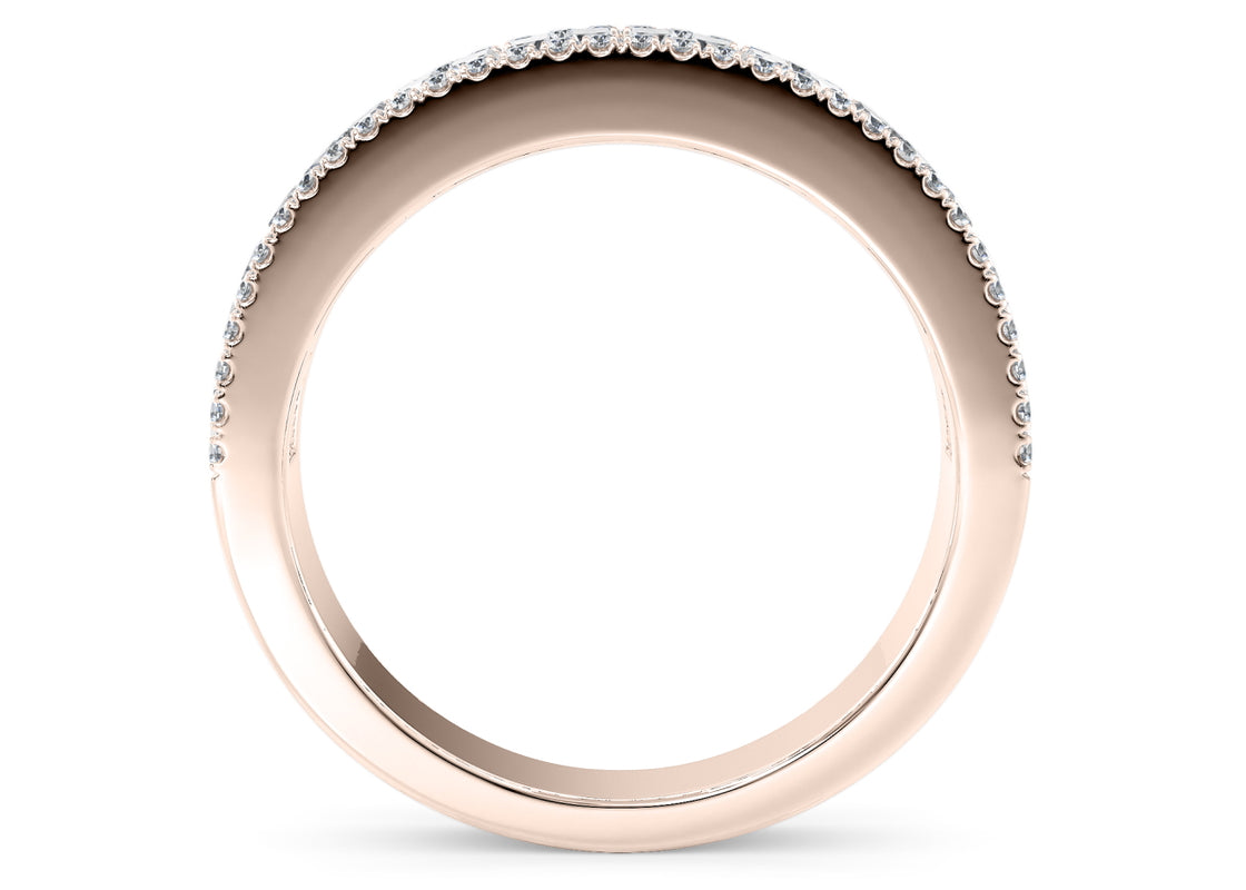 Anastasia Rose Gold 18k Full Set Natural Eternity Ring