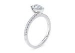 Aria Diamond Band White Gold 18k Pear Engagement Ring