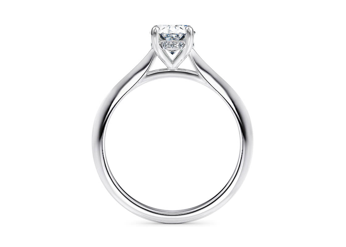 Hope Solitaire Platinum Oval Engagement Ring