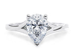 Hanover Solitaire White Gold 18k Pear Engagement Ring