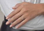 Vogue White Gold 18k Half Set Eternity Ring