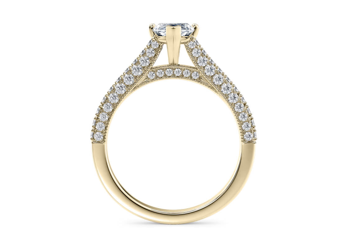 Bloomsbury Vintage Yellow Gold 18k Marquise Engagement Ring