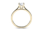 Contour Solitaire Yellow Gold 18k Emerald Engagement Ring
