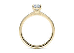 Delicacy Solitaire Yellow Gold 18k Radiant Engagement Ring