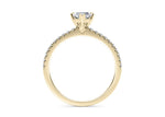 Aria Diamond Band Yellow Gold 18k Marquise Engagement Ring