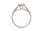 Medici Halo Rose Gold 18k Marquise Engagement Ring