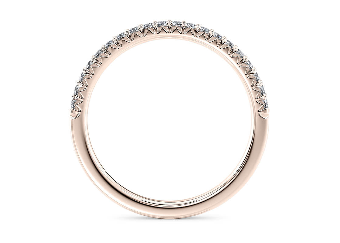 Kindrea Rose Gold 18k Half Set Eternity Ring