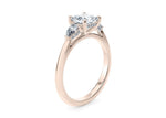 Florence Trilogy Rose Gold 18k Princess Engagement Ring