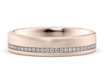 Andreas Brushed  Rose Gold 18k Lab Grown Wedding Band