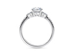 Gaia Vintage Platinum Round Engagement Ring