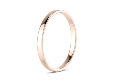 Soft Court Rose Gold 18k Wedding Band
