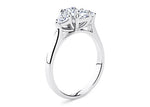 Barcelona Trilogy Platinum Emerald Engagement Ring