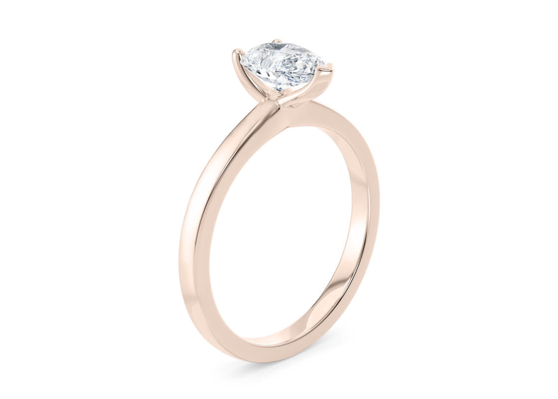 1477 Classic Solitaire Rose Gold 18k Pear Engagement Ring