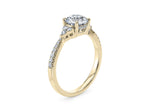 Gaia Vintage Yellow Gold 18k Round Engagement Ring