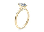 Iris Solitaire Yellow Gold 18k Marquise Engagement Ring