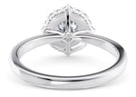 Esther Halo Platinum Round Engagement Ring