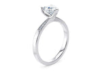 Delicacy Vintage Platinum Heart Engagement Ring