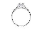 Jasmine Vintage Platinum Asscher Engagement Ring