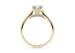 Iris Solitaire Yellow Gold 18k Cushion Engagement Ring