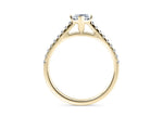 1477 Vintage Yellow Gold 18k Marquise Engagement Ring