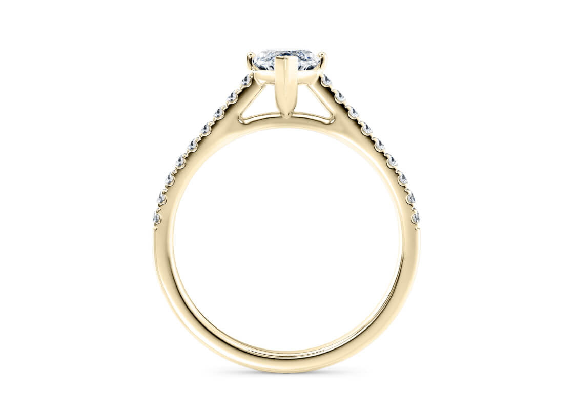 1477 Vintage Yellow Gold 18k Marquise Engagement Ring