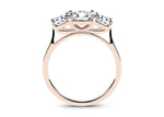 Roma Trilogy Rose Gold 18k Princess Engagement Ring
