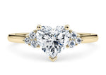 Rosa Vintage Yellow Gold 18k Heart Engagement Ring