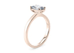 1477 Classic Solitaire Rose Gold 18k Emerald Engagement Ring