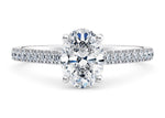 1477 Vintage Platinum Oval Engagement Ring