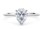 Hope Solitaire Platinum Pear Engagement Ring