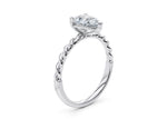 Ascot Solitaire Platinum Pear Engagement Ring