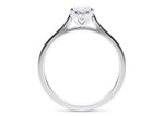 Contour Solitaire Platinum Oval Engagement Ring