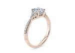 Gaia Vintage Rose Gold 18k Cushion Engagement Ring