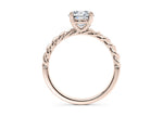 Ascot Solitaire Rose Gold 18k Round Engagement Ring