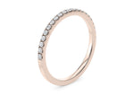 Vogue Lab Grown Rose Gold 18k Half Set Eternity Ring