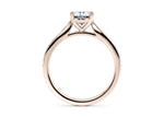 Victoria Diamond Band Rose Gold 18k Oval Engagement Ring