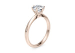 Allure Solitaire Rose Gold 18k Round Engagement Ring