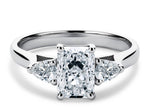 Barcelona Trilogy Platinum Radiant Engagement Ring