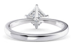 Starlight Compass Solitaire Platinum Princess Engagement Ring