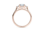 Paris Trilogy Rose Gold 18k Asscher Engagement Ring