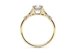 Jasmine Vintage Yellow Gold 18k Asscher Engagement Ring
