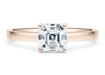 1477 Classic Solitaire Rose Gold 18k Asscher Engagement Ring
