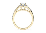 Kew Halo Yellow Gold 18k Marquise Engagement Ring