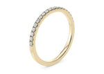 Vogue Yellow Gold 18k Half Set Eternity Ring