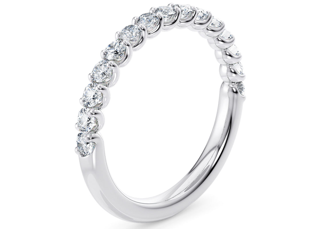 Ballerina White Gold 18k Full Set Natural Eternity Ring