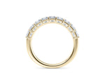 Regent Princess Half Yellow Gold 18k Natural Eternity Ring