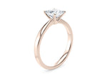 Delicacy Solitaire Rose Gold 18k Princess Engagement Ring